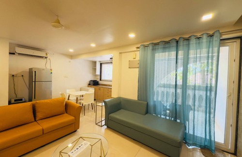 Vagator Apartment | K-homes,Charming 1-bedroom apartment in wonderful Goa ,vagator with WiFi, AC