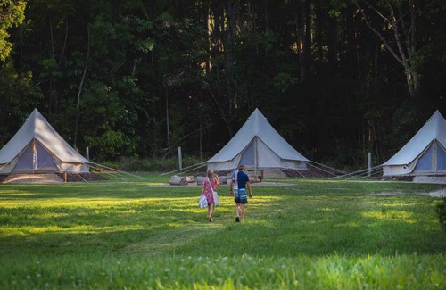 Verrierdale Cabin | Kailani Glamping Tent: Eco Stay w/Private Bathroom & Nature Views Near Noosa