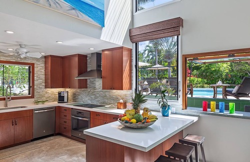 Kailua House | Kailua Shores Estate by Gather: Luxury w/Pool, Spa, AC & Breathtaking Views