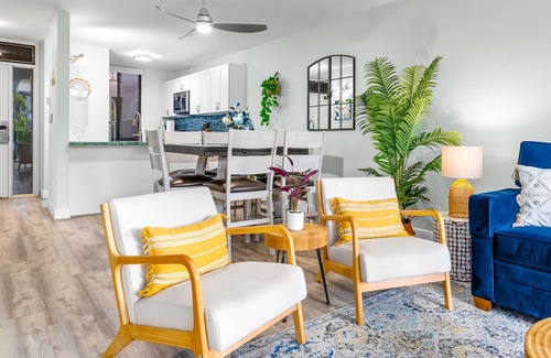 Kihei Condo | Kamaole Sands #9-205 Central A/C, Luxe Upgrades Short Walk to Beach & Pool!