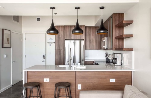 Second Street District Apartment | Kasa | Stunning 1BD with River Views | 2nd Street