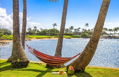 Poipu House | Kauai Bay House, Ocean Front, AC