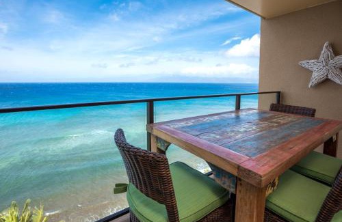 Honokowai Apartment | KBM Resorts FREE CAR Mahana Oceanfront 2-Bedroom Penthouse with Gorgeous Sunsets MAH-1211
