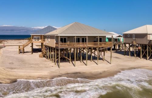 Dauphin Island House | KeyWester - BEACHFRONT! Pet Friendly! Sit on the back deck and listen to the waves crash, home
