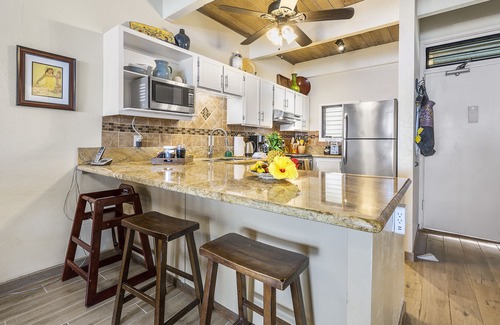 Kailua-Kona Condo | Kona Oceanfront Penthouse Condo: Remodeled, AC, Crashing Waves, Sunsets, Turtles
