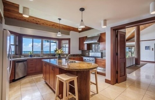 Maili House | Konishiki Beachhouse: Luxury 4BR Oceanfront Home w/Private Pool, Beach Access