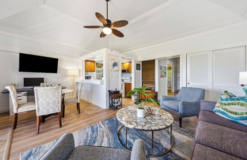 Poipu Apartment | KP313-Top Partial View-Gym-Pool-AC-Updated