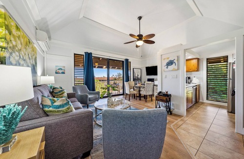 Poipu Apartment | KP313-Top Partial View-Gym-Pool-AC-Updated