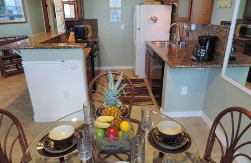 Poipu Condo | Kuhio Shores 119 - Two Bedroom Condo with White Water Ocean Views with A/C