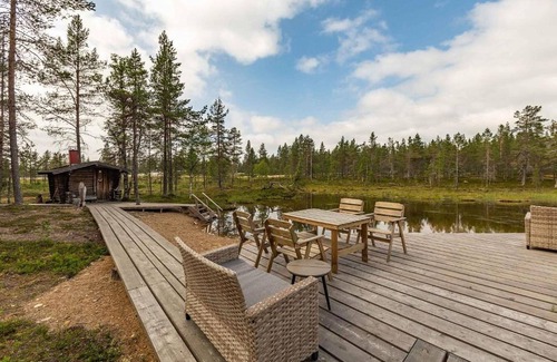 Saariselka Cottage | Kuukkeli Log Houses Villa Aurora (Pupula)