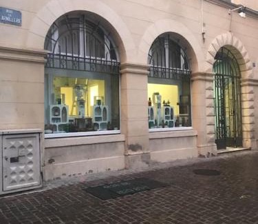 Romans-sur-Isere Apartment | L'Apothicaire, centre historique, climatisation, fibre, ESS, rez-de-chaussée, BedinShop
