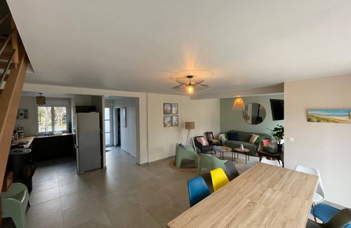Hardelot-Plage Villa | "L' Art de L'eau" Whole apartment 100 m2 9 persons 3 bathrooms