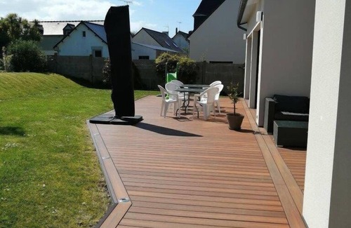Saint-Cast-le-Guildo House | L'Atelier, a pretty, recently built loft-style house with tasteful decor, close to the port,.