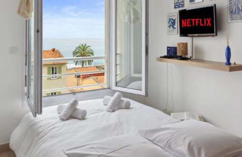 La Californie Apartment | L'Azur - Seaview - AC - Tram - WIFI - Airport