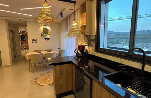 Tangier Apartment | L'escale de Tanger Appart with sea, mountain and pool views 5mn from Malabata beach