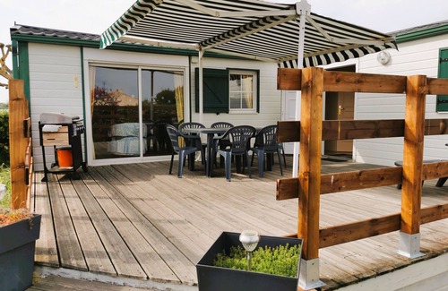 Brem Sur Mer House | L'Evasion - Mobil Home - Heated pools