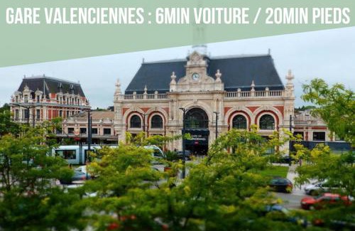 Anzin Apartment | L'Exotique - Parking I Netflix I Gare I WIFI TRÈS HAUT DÉBIT - Calme & Cosy