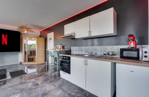 Vieille-Toulouse Apartment | L'Horizon - Suite romantique avec jacuzzi, sauna, piscine & vidéo projecteur