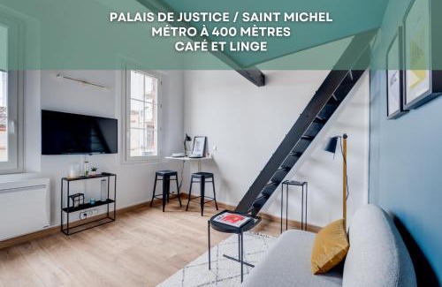 Saint - Michel Apartment | L'Oceà - Proche métro & stadium - Le Busca
