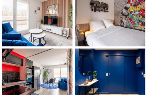 Pyramides Apartment | L Urban Chic - Wifi - Terrasse - Parking - 4p - RER - Paris - A6 - Orly