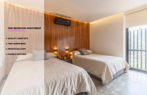 Reforma House | L201 New Apt 1 Bdrm 1 Bath Fits 6 AC Rooftop