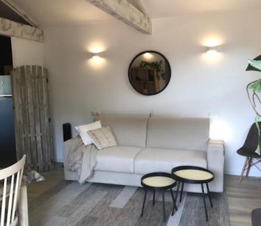 Saint-Paul-en-Foret Villa | LA BRINDILLE Petit mas provencal meublé de tourisme 3 étoiles 2-3 personnes 1 piece 30 m2 tout confort lisière foret jardin Jacuzzi Piscine