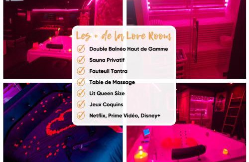 Hastings Villa | La Cachette Secrete - Love Room à Caen en Normandie avec Balnéo et Sauna Privatif