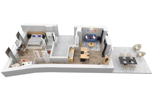 Montelimar Apartment | La Maison 44 - T2 - clim, terrasse, garage, Via Rhôna