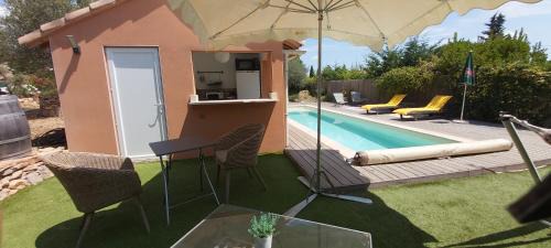 Lorgues House | La Maisonnette de vacances avec piscine privée pour 2 pers