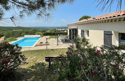 Saint-Maurice-dʼArdeche House | La Mauricette, villa of 79 m2, 2 bedrooms for 4 to 5 people with its private swimming pool