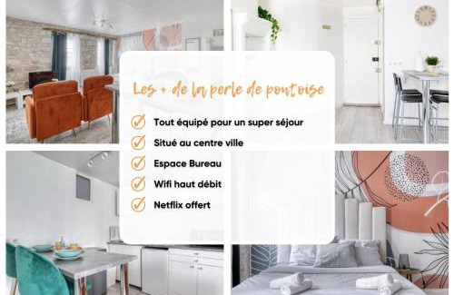 Centre-Ville Apartment | La Perle de Pontoise - studio proche Paris JO Paris 2024