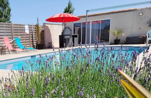 Saint-Aubin-du-Plain Bed & Breakfast | La pool house