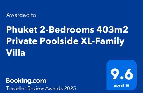 Choeng Thale Villa | Laguna Poolside 2-Bedrooms Private Family Villa 403m2