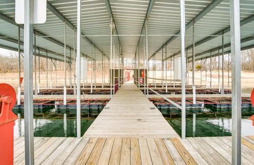 Indian Point House | Lake Access and Boat Dock Branson House with Decks!
