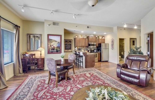 Charlevoix Condo | Lake Escape | Downtown Charlevoix | Pool, Hot Tub, Sauna | Full Size Kitchen