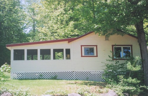 Laconia Cabin | Lake Front Cabin In The Woods Million Dollar Views Boat Slips Screened In Porch