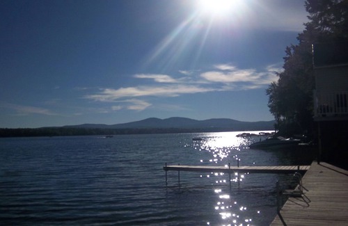 Laconia Cabin | Lake Front Cabin In The Woods Million Dollar Views Boat Slips Screened In Porch