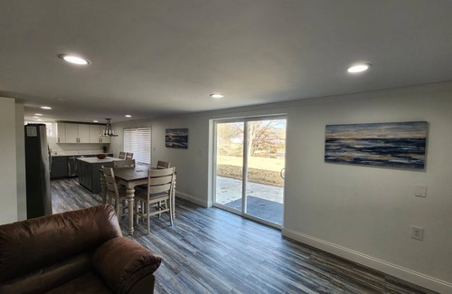 Marion House | Lake Front, Family fun- Sleeps 8, Newly modern remodeled 3bed/2bath private dock