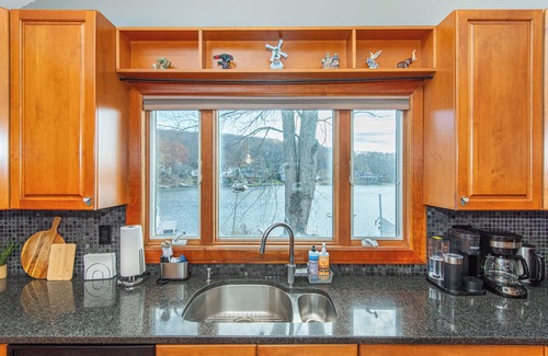Lake Hopatcong House | Lake Front Home w/Dock, Kayak, Canoe Right On Lake Hopatcong w/AC Wifi Huge Deck