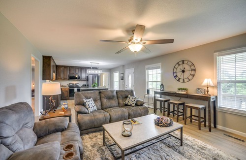 Langston House | Lake Guntersville Vacation Rental w/Fire Pit
