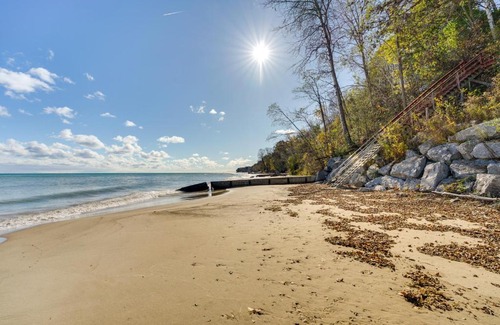 Applegate House | Lake Huron Vacation Rental with Private Beach!