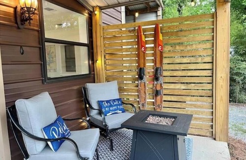 Little Kowaliga House | Lake Martin Boathouse great for couples: steps to the dock. Paddleboat included.