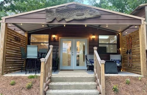 Little Kowaliga House | Lake Martin Boathouse great for couples: steps to the dock. Paddleboat included.