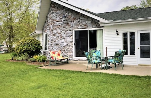 Enchanted Hills House | Lake Wawasee waterfront home overlooking Johnson's Bay. New Renovations for 2024