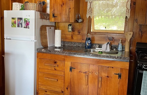 Westmore Cabin | Lake Willoughby Views and access. Boat Dock and Beach Wood fired hot tub
