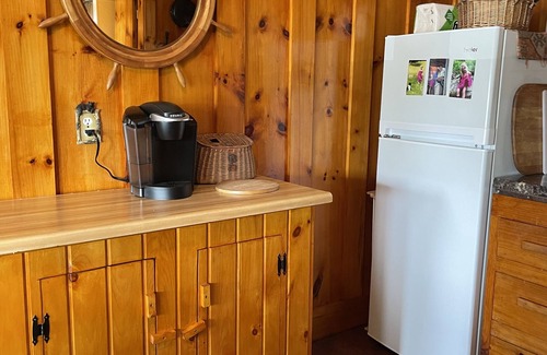 Westmore Cabin | Lake Willoughby Views and access. Boat Dock and Beach Wood fired hot tub