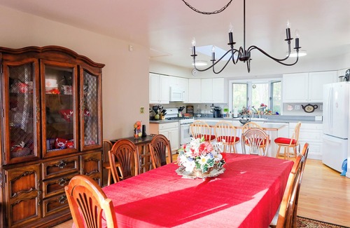 Bumpass House | Lakefront 5BR Vacation Home w/Sunset Views, sandy beach, firepit, fishing dock