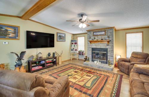 Mid America House | Lakefront Arkansas Home with Dock and Sunroom