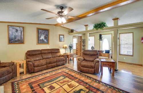 Mid America House | Lakefront Arkansas Home with Dock and Sunroom