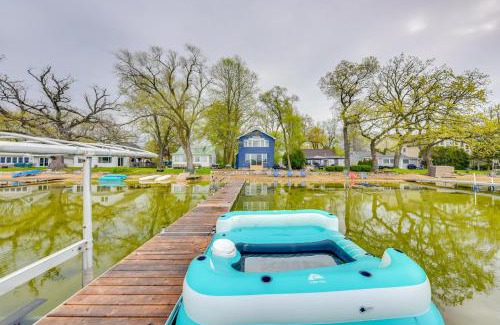 New Munster House | Lakefront Burlington Vacation Rental Dock and Beach